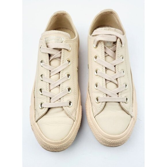 Converse Pink Leather Sneakers - Size 6‎ - Picture 6 of 8